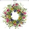 20" Spring Pansy Wreath – Colorful Front Door, Indoor & Outdoor Farmhouse Décor for Porch, Wall, Window, Wedding & Festival